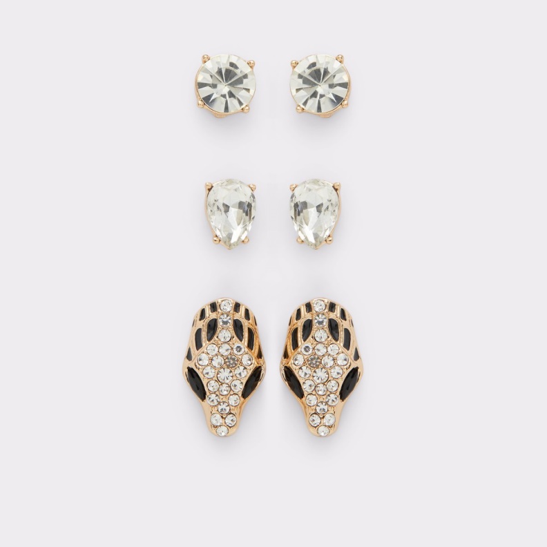 Aldo Fashion Black-Gold Multi New Arrival Serpine Earrings