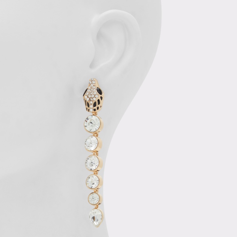 Aldo Fashion Black-Gold Multi New Arrival Serpino Earrings