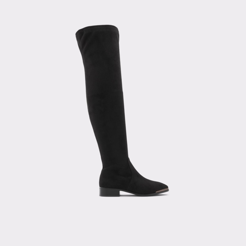 Aldo Fashion Black Textile Sevaunna Over-The-Knee Boot