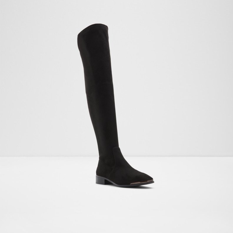 Aldo Fashion Black Textile Sevaunna Over-The-Knee Boot