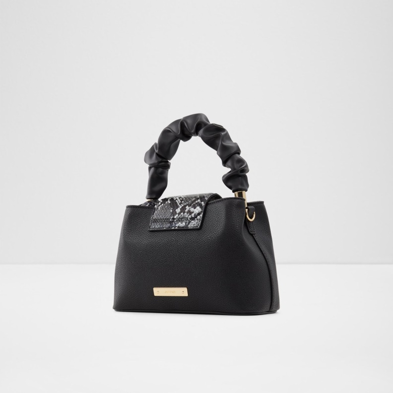 Black Fashion Aldo Snakie Top Handle Bag