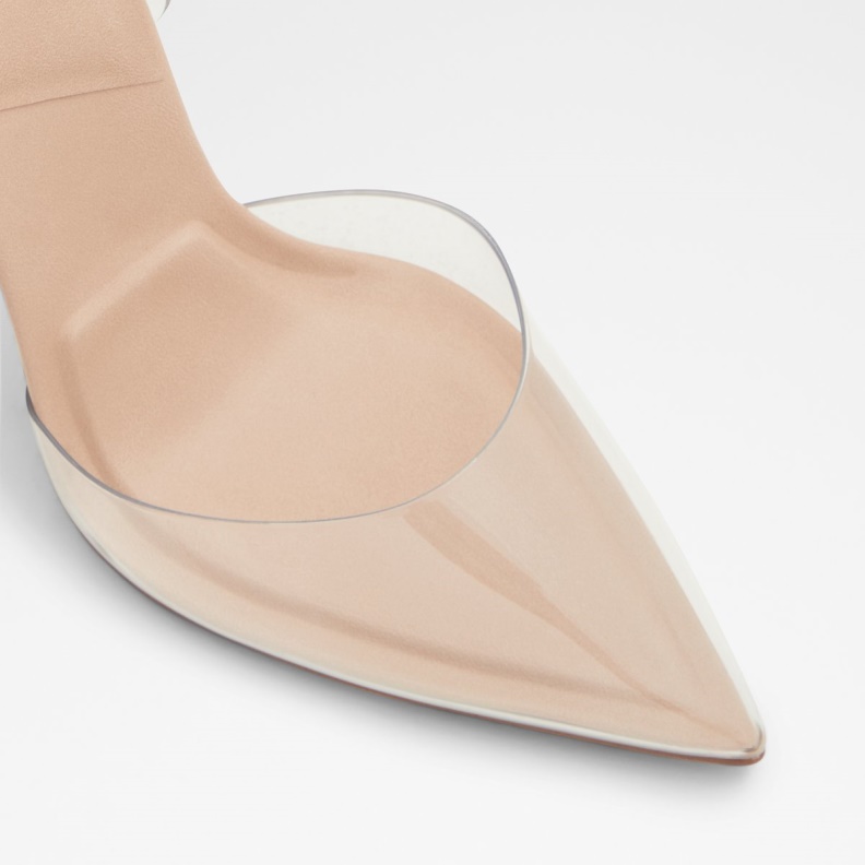 New Arrival Solanti Sling Back High Heel Bone Synthetic Clear Tpu Aldo Fashion