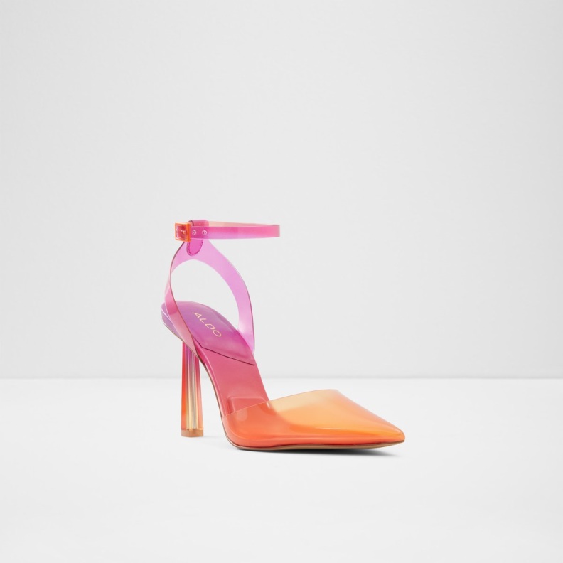Fashion Aldo Pink Solara Strappy Heeled Shoe Stiletto Heel