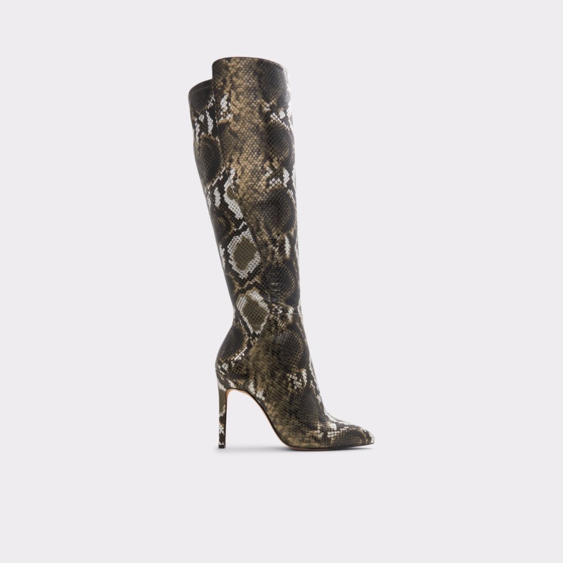 Khaki Fashion Aldo New Arrival Sophialaan Knee-High Boot Stiletto Heel
