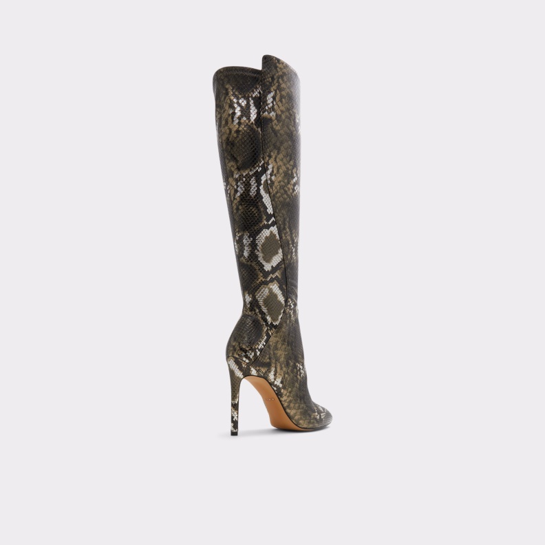 Khaki Fashion Aldo New Arrival Sophialaan Knee-High Boot Stiletto Heel