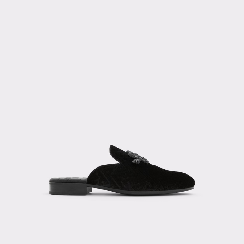 Squamo Loafer Aldo Fashion Black Textile Velvet