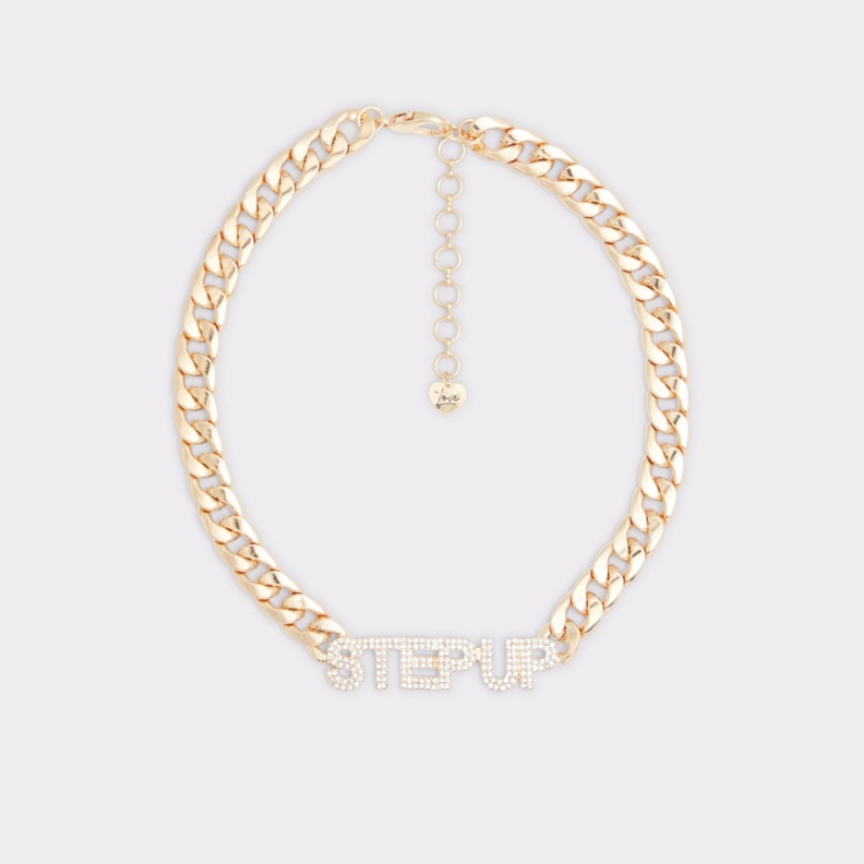 Fashion Gold-Clear Multi Aldo Stepupn Necklace