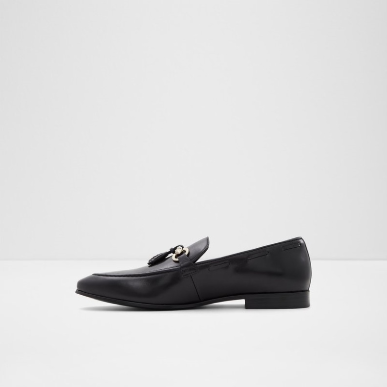 Aldo Fashion Stokhid Schwarzes Leder Glatt