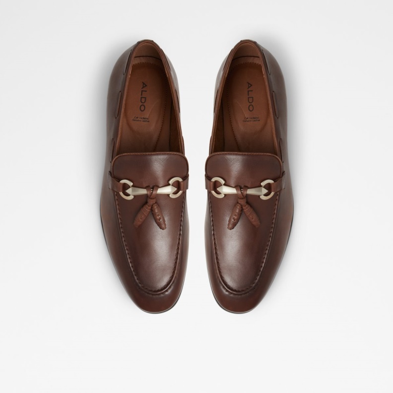 Medium Brown Aldo Fashion Stokhid Loafer