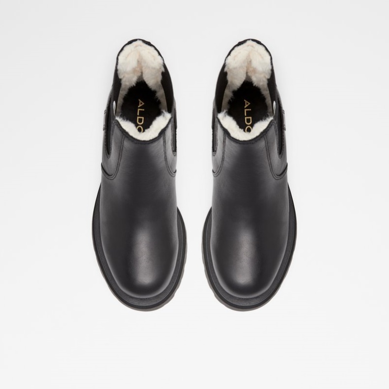 Stompd Aldo Fashion Schwarz Leder Glatt