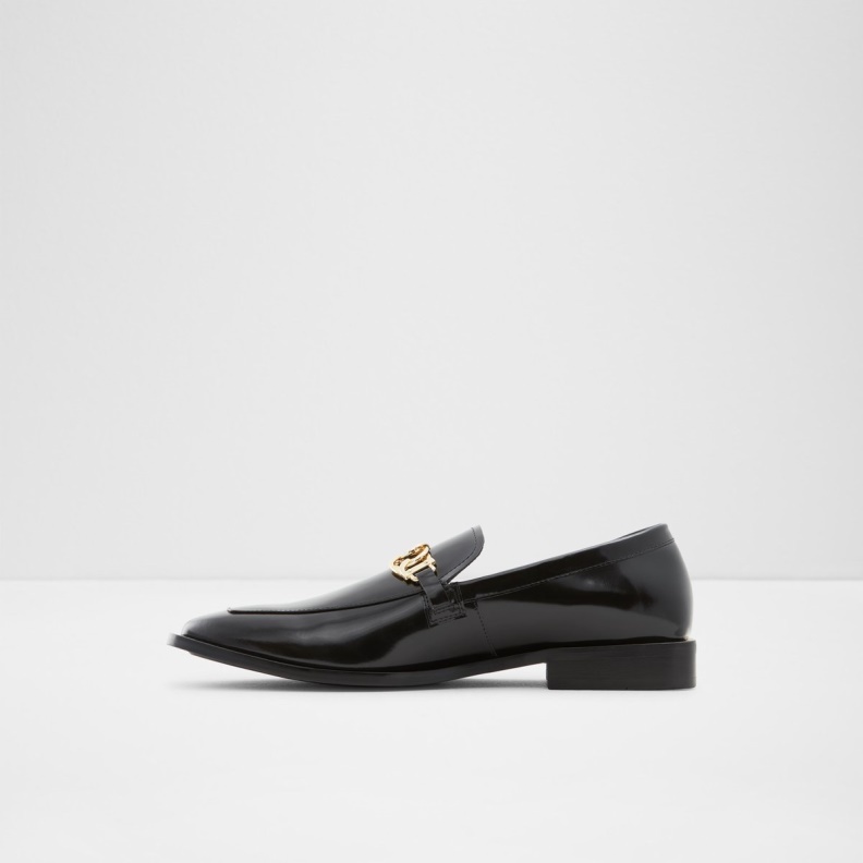 Aldo Black Leather Smooth Fashion Suavo Loafer
