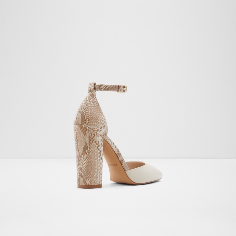 Susan Strappy Heeled Shoe Fashion White Aldo