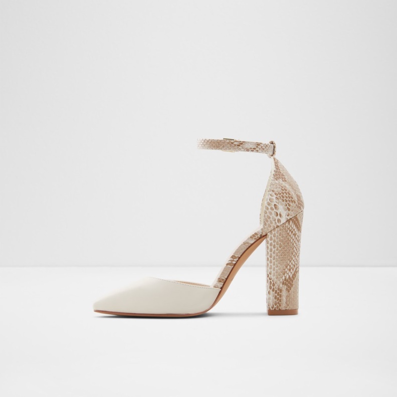Susan Strappy Heeled Shoe Fashion White Aldo
