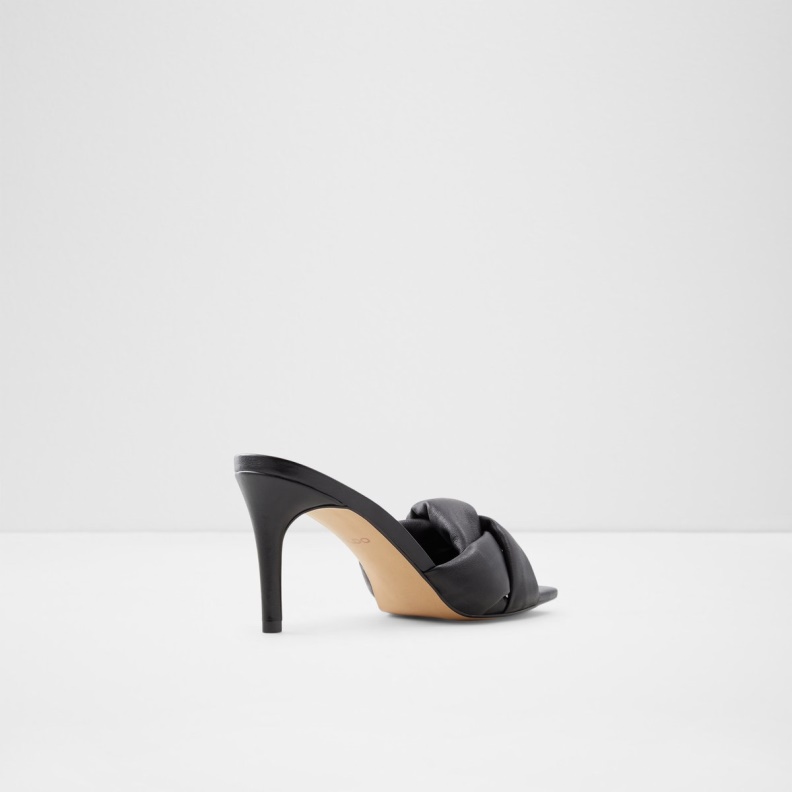Aldo Fashion Black Syngrapha Heeled Mule Stiletto Heel