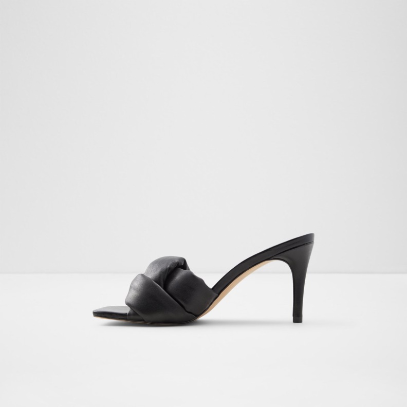 Aldo Fashion Black Syngrapha Heeled Mule Stiletto Heel