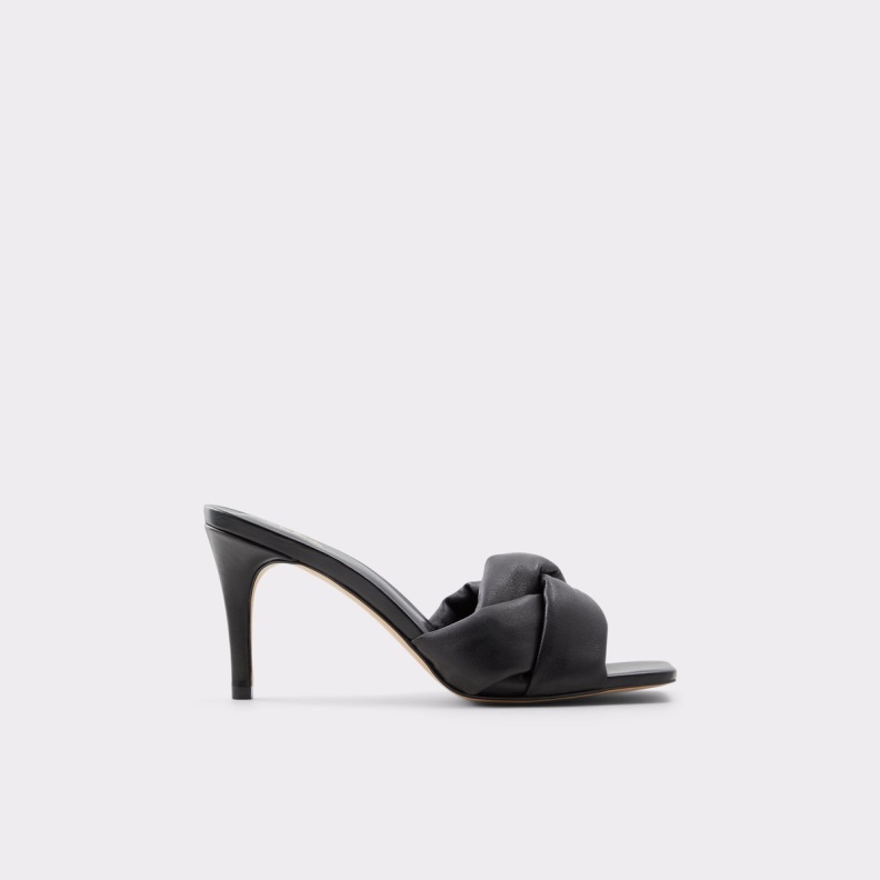 Aldo Fashion Syngrapha Heeled Mule Stiletto Heel Black
