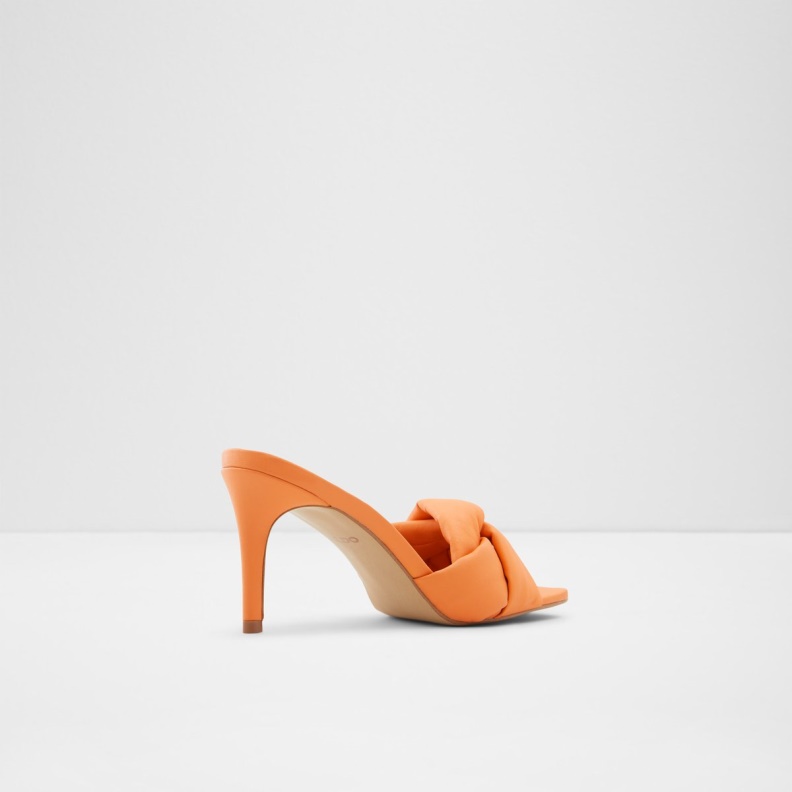 Bright Orange Syngrapha High Heel Sandal Stiletto Heel Fashion Aldo