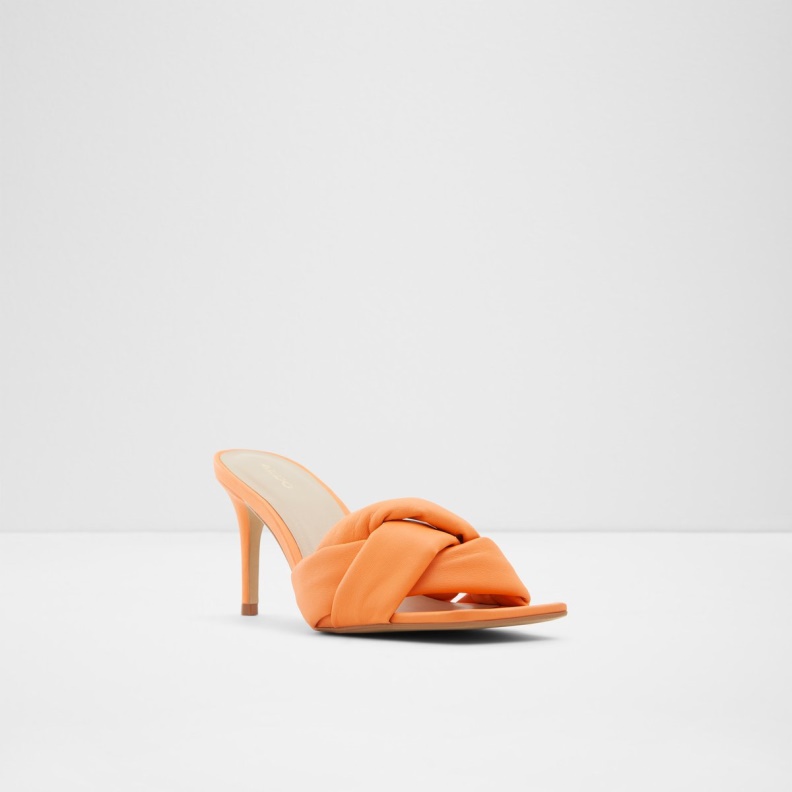 Bright Orange Syngrapha High Heel Sandal Stiletto Heel Fashion Aldo