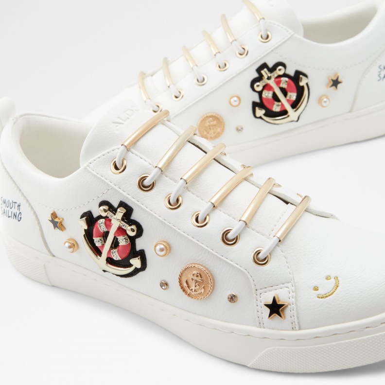 White Aldo Fashion Talaeraen Low Top Sneaker