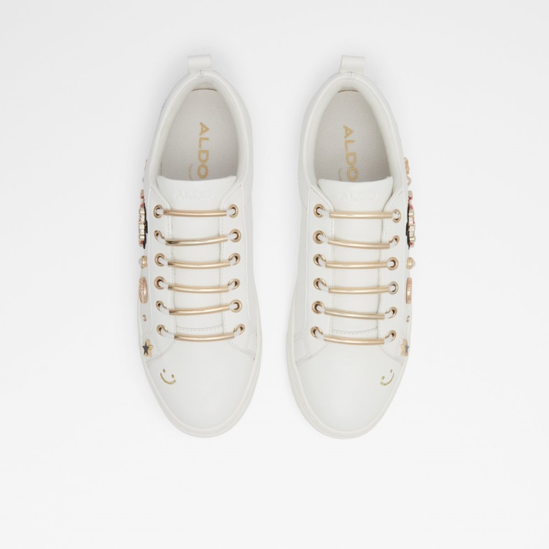 White Aldo Fashion Talaeraen Low Top Sneaker