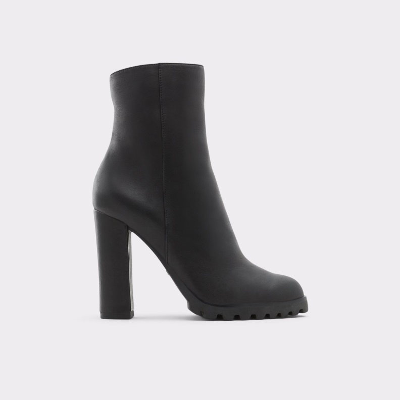 Aldo Tealith Ankle Boot Block Heel Black Fashion