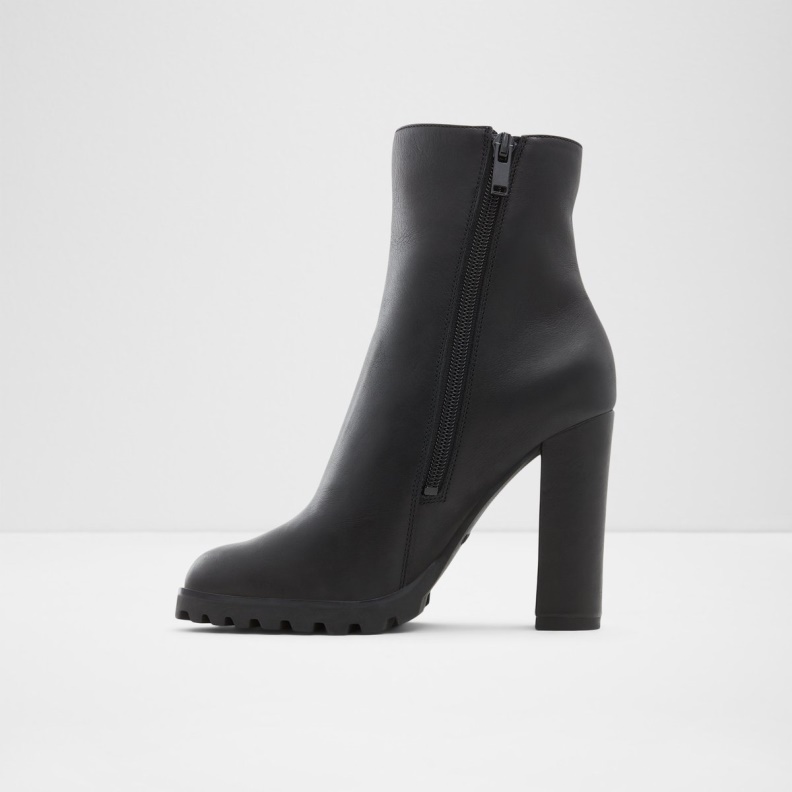 Aldo Tealith Ankle Boot Block Heel Black Fashion