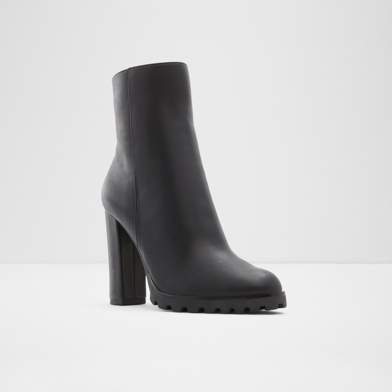 Aldo Tealith Ankle Boot Block Heel Black Fashion