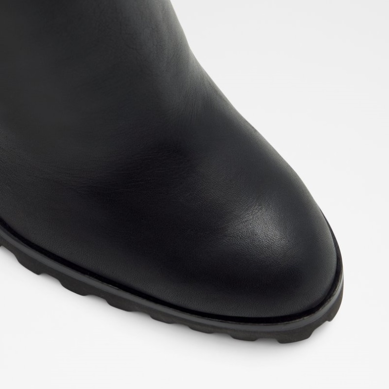 Schwarzes Leder Glatt Tealith Fashion Aldo