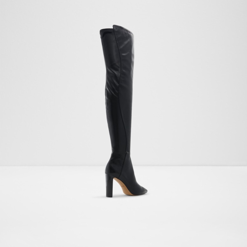 Aldo Fashion Black Synthetic Thejan Over-The-Knee Boot