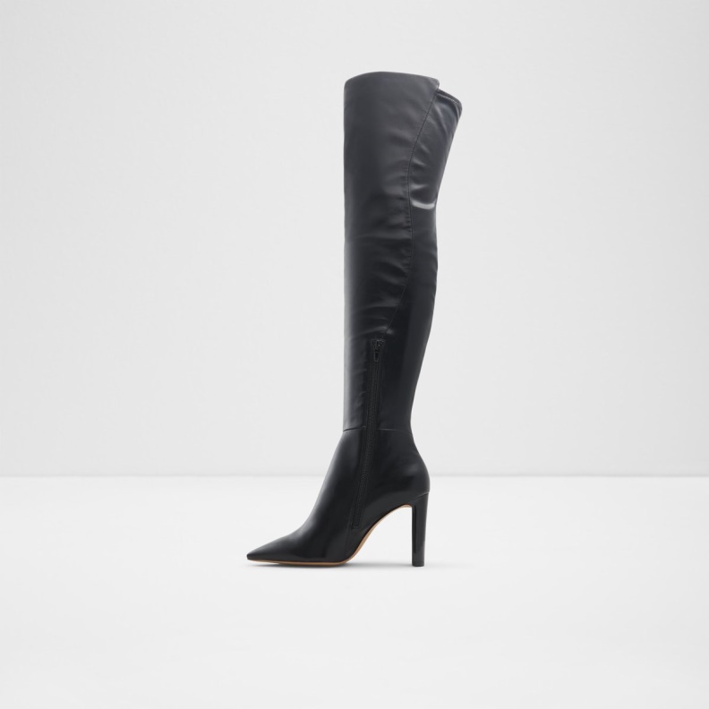 Aldo Fashion Black Synthetic Thejan Over-The-Knee Boot