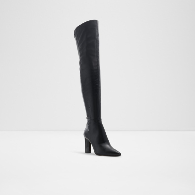 Aldo Fashion Black Synthetic Thejan Over-The-Knee Boot