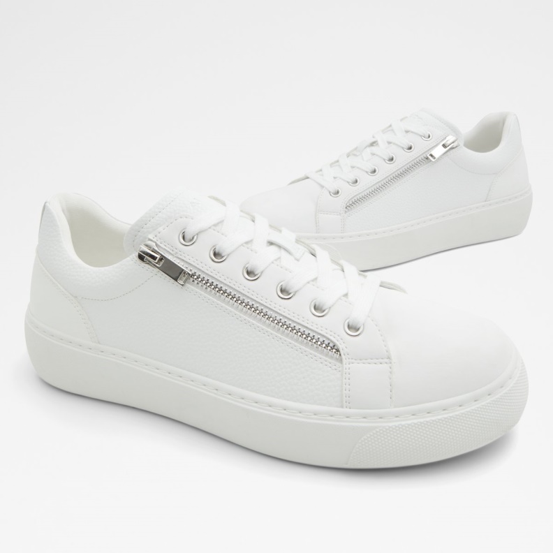 Fashion White Theta Low Top Sneaker Cup Sole Aldo