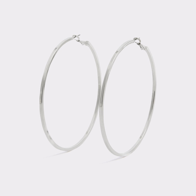 Aldo Last Chance Thiwet Hoop Earrings Silver Fashion