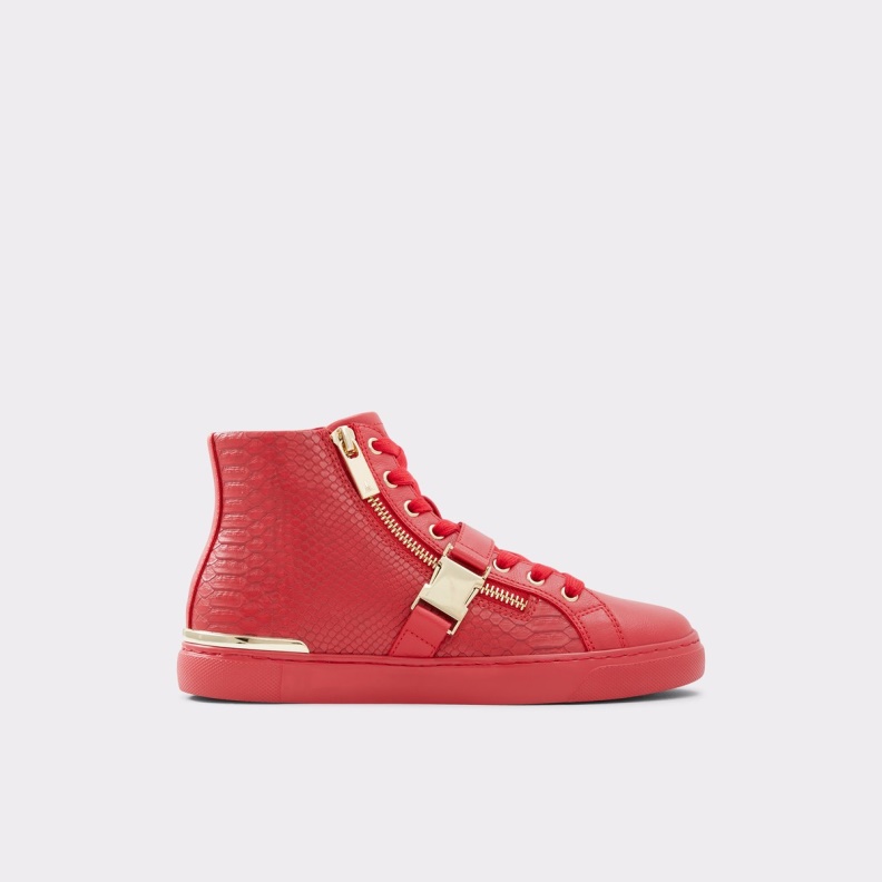 Fashion Red Aldo Tiagatori High Top Sneaker Cup Sole