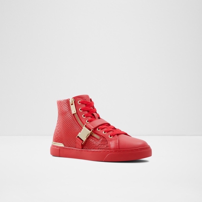 Fashion Red Aldo Tiagatori High Top Sneaker Cup Sole