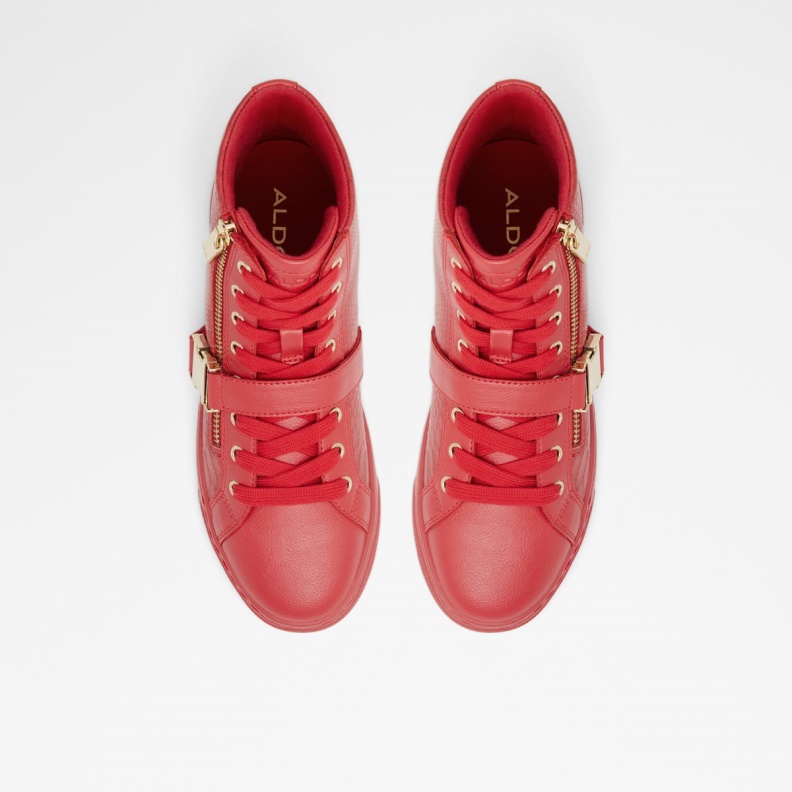 Fashion Red Aldo Tiagatori High Top Sneaker Cup Sole