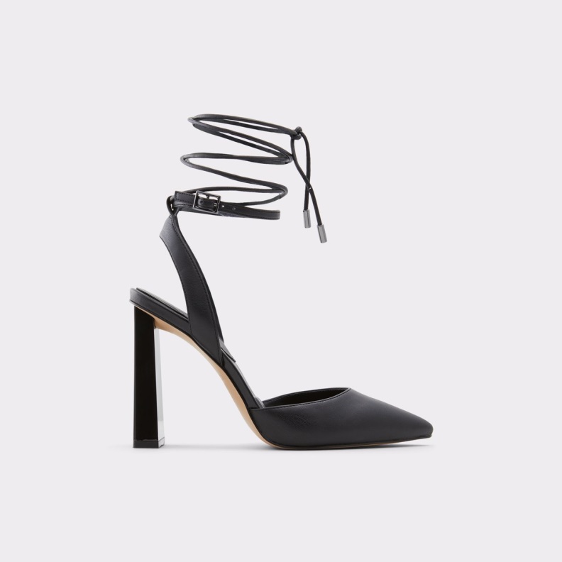 Fashion Black Tilah Strappy Heeled Shoe Aldo