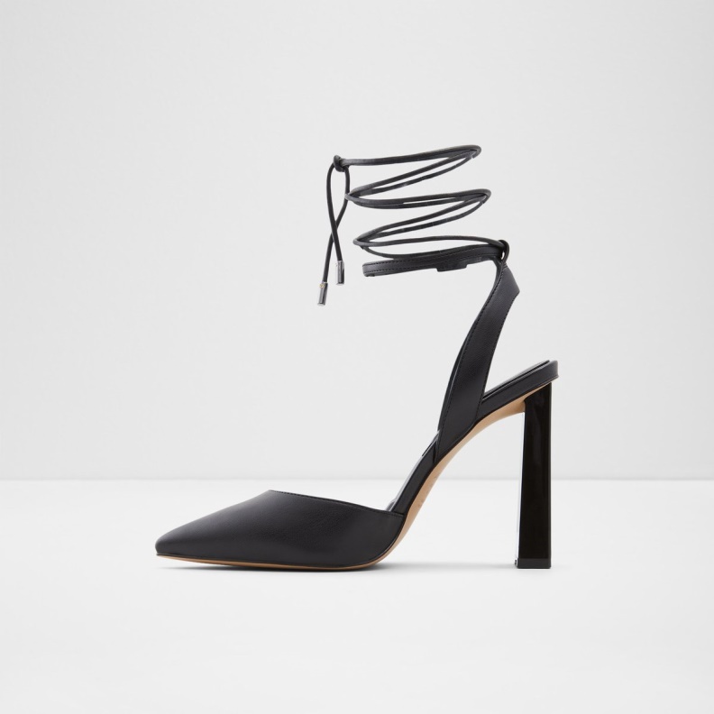Fashion Black Tilah Strappy Heeled Shoe Aldo