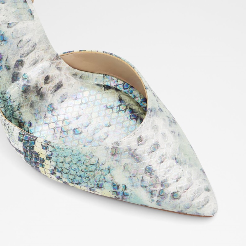 Tilah Strappy Heeled Shoe Light Green Aldo Fashion