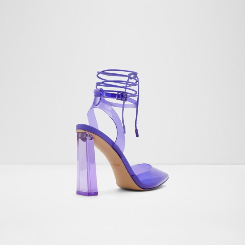 Bright Purple Fashion Aldo Tilah Strappy Heeled Shoe