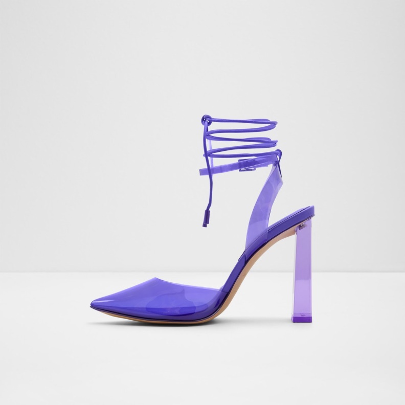 Bright Purple Fashion Aldo Tilah Strappy Heeled Shoe