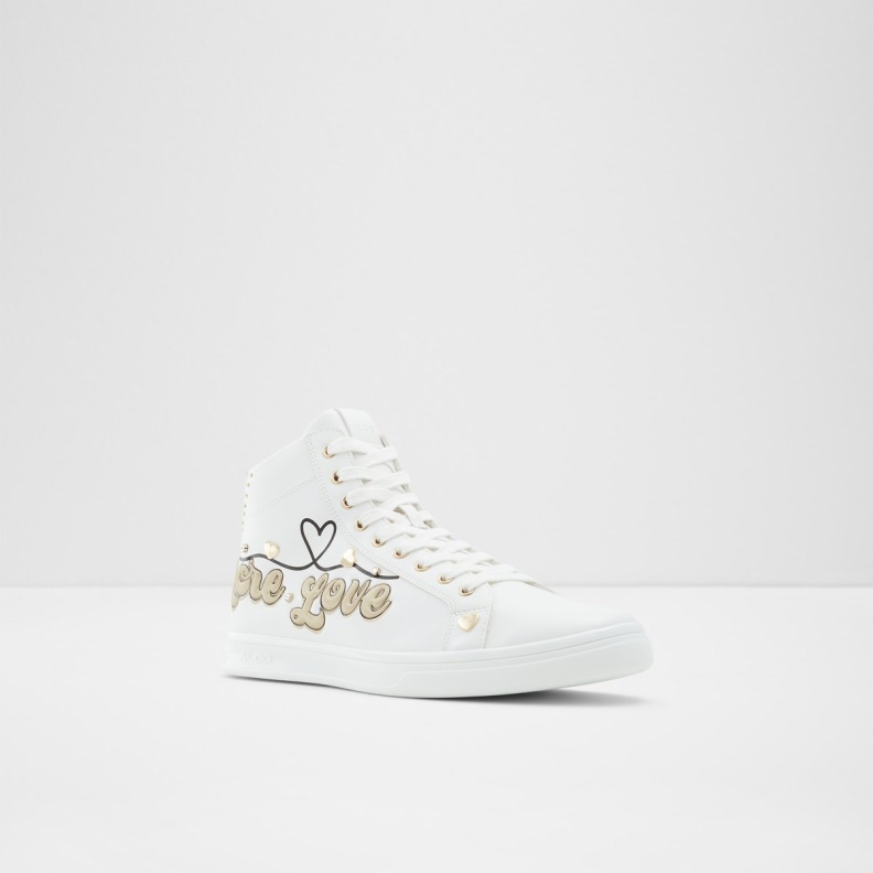 White Aldo Fashion Toplove High Top Sneaker