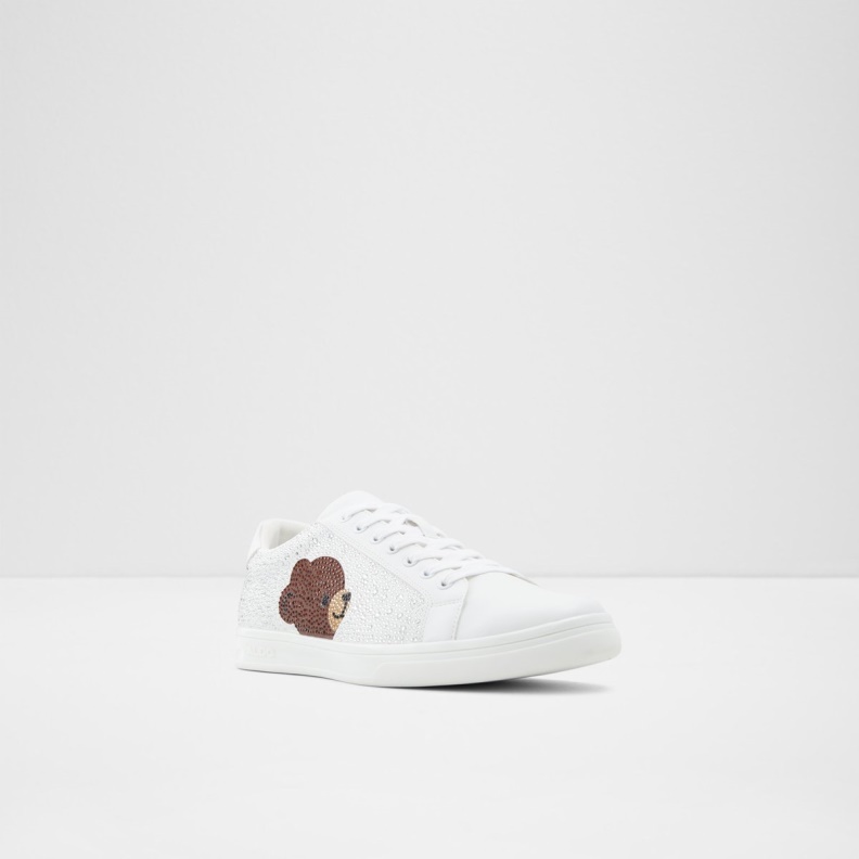 Aldo Fashion White Toto Low Top Sneaker Cup Sole