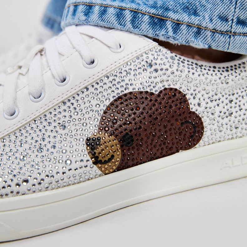 Aldo Fashion White Toto Low Top Sneaker Cup Sole