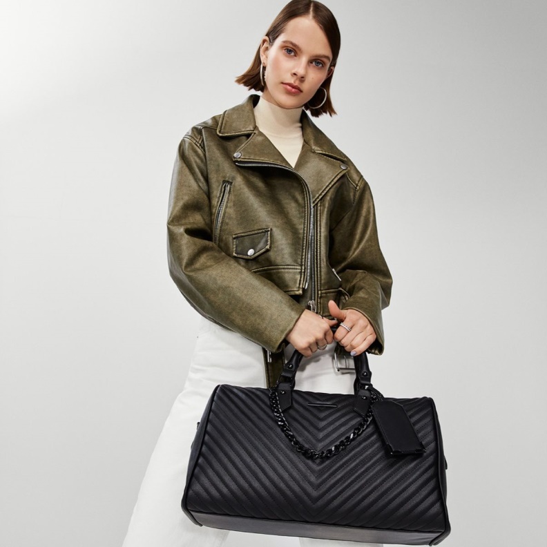 Aldo Tripwald Travel Duffle Bag Black Fashion