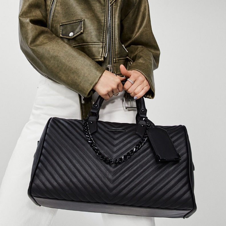 Aldo Tripwald Travel Duffle Bag Black Fashion