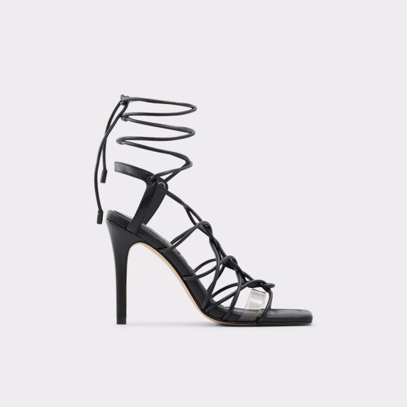 Truelove Strappy Heeled Sandal Stiletto Heel Black Aldo Fashion