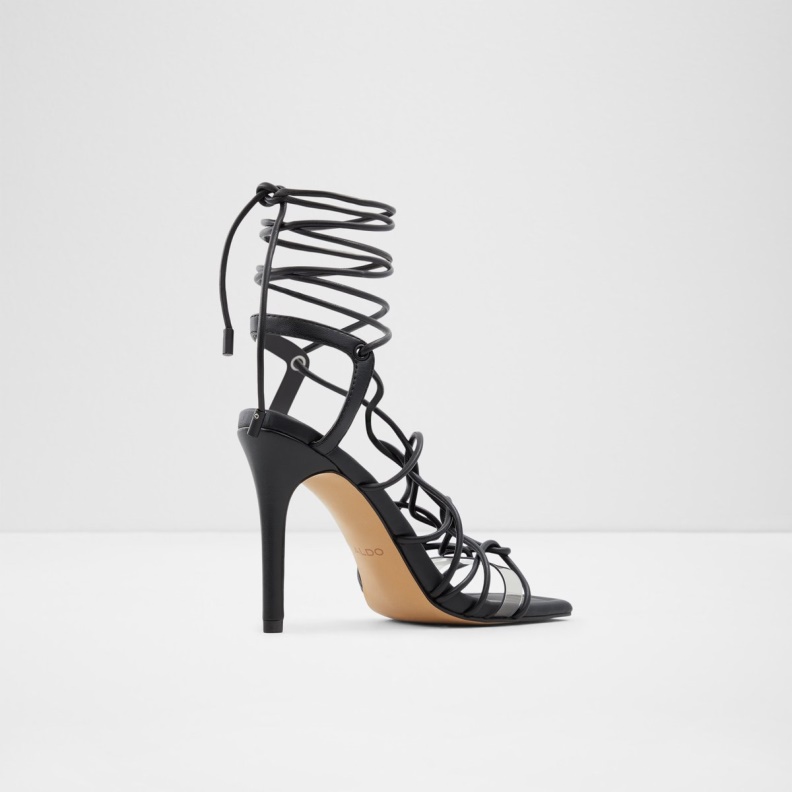 Truelove Strappy Heeled Sandal Stiletto Heel Black Aldo Fashion
