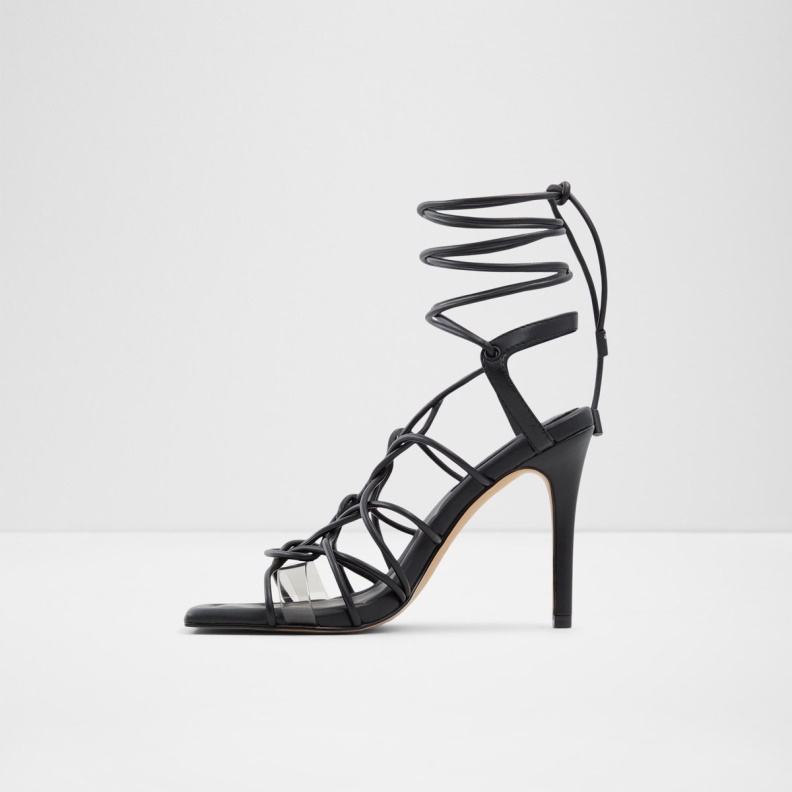 Truelove Strappy Heeled Sandal Stiletto Heel Black Aldo Fashion