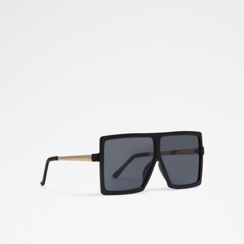 Fashion Black-Gold Multi Truwin Square Sunglasses Aldo